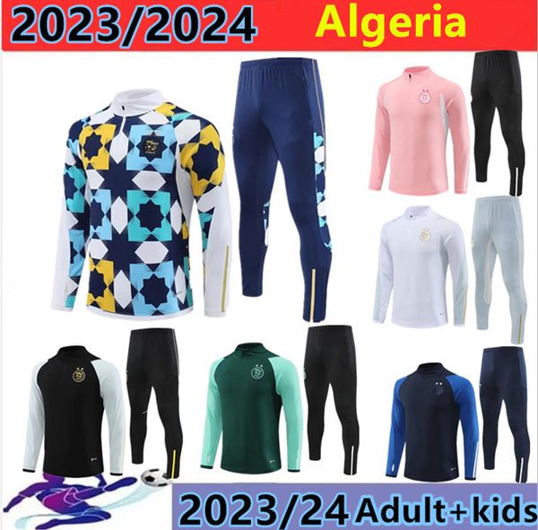 2023/2024 Algerien Trainingsanzug MAHREZ Fußballtrikots Männer Kinder 23/24 Algerien BOUNEDJAH Survêtement Maillot de Foot FEGHOUL Sportbekleidung Fußballtrainingsanzug 10-XXL