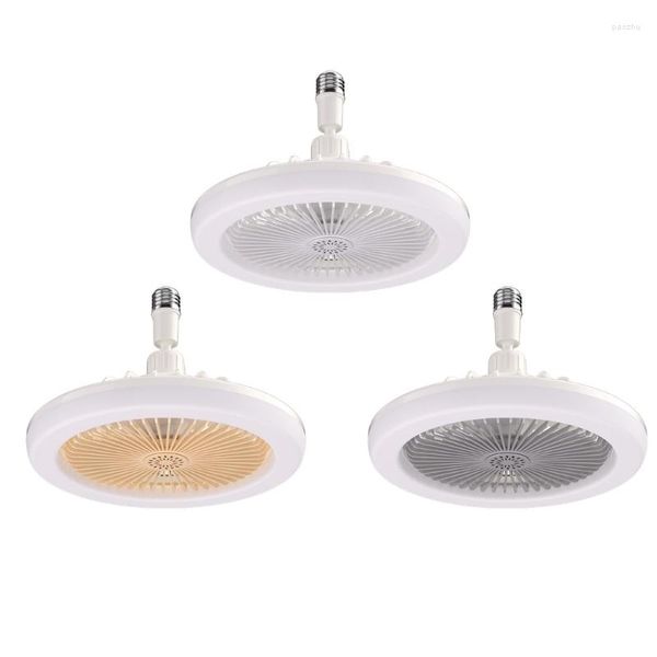 Cabeças de flash ventilador de teto 30 W com lâmpada E27 iluminação quarto sala de estar interruptor N58E