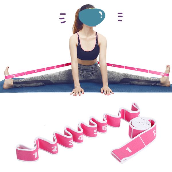Widerstandsbänder Yoga Pull Strap Gürtel Polyester Latex Elastic Latin Dance Stretching Band Loop Pilates GYM Fitness Übung 230614