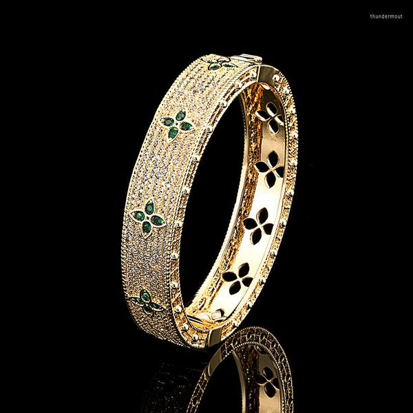 Bangle Fashion Dubai Women Jewelry of Wedding Color Bracelet Zricon MS Lndian Golden Classic Gif