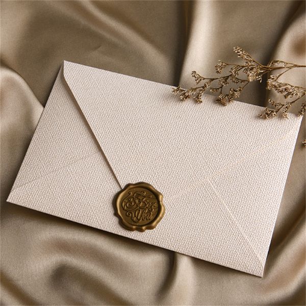Cartões comemorativos Envelope de textura vintage para cartão de agradecimento Convite RSVP Tamanho 65