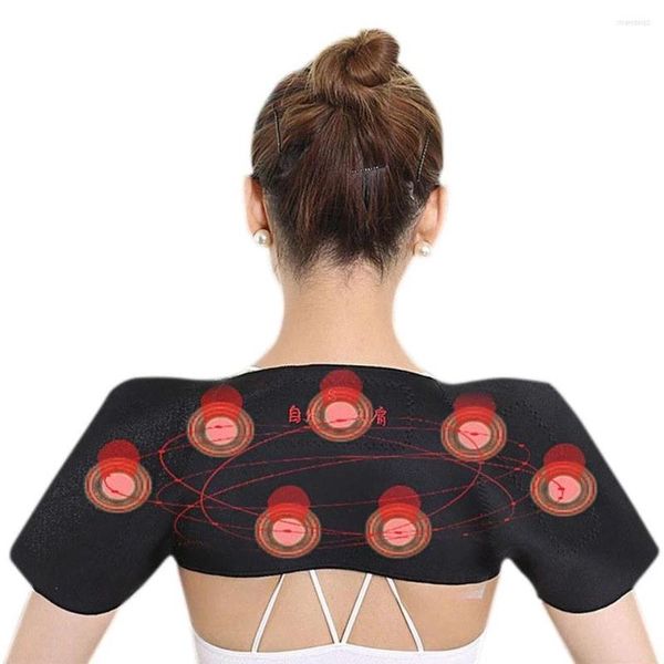 Sciarpe Tormalina Autoriscaldante Unisex Terapia del calore Pad Protezione per le spalle Cintura Sollievo dal dolore Assistenza sanitaria Riscaldamento Supporto muscolare