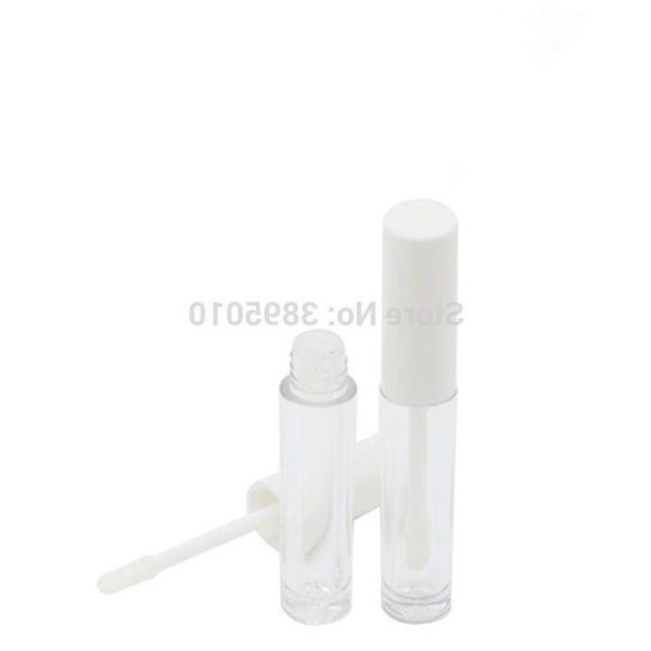 Tubo de plástico transparente de 3 ml para embalagem vazia de óleo labial frascos transparentes para brilho labial tubo de bálsamo labial mini recipientes F1153 Bhsxv