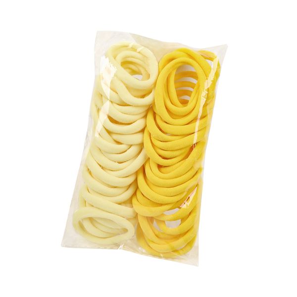 Laços de cabelo de algodão macios e grossos sem costura, elásticos de rabo de cavalo Faixas de cabeça sem vincos para mulheres, meninas e crianças, suporte para rabo de cavalo