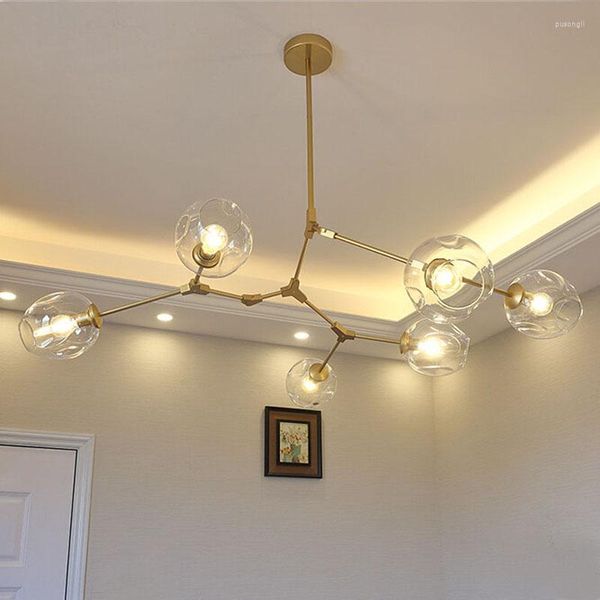 Lâmpadas pingente lustre moderno iluminação para sala de jantar decoração luzes nórdico interior vintage vidro mágico pendurado luminária