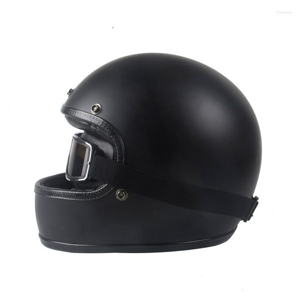 Caschi da moto Casco integrale da corsa personalizzato Capacete De Moto Casco da equitazione S M L XL XXL Nero opaco