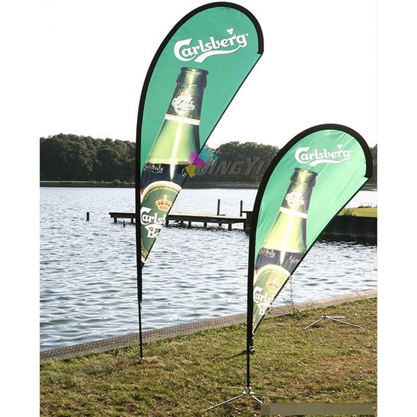 Cusotm Outdoor Beach Feather Teardrop Display per eventi sportivi Bandiera del vento, Bandiera pubblicitaria, Asta portabandiera ad arco, Bandiera per fiere di eventi sportivi, Bandiera per esposizioni