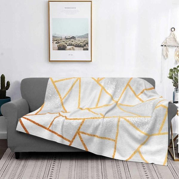 Coperte con motivo glitter oro per divano letto da casa, campeggio, aereo, viaggio, coperta portatile, carino, colorato, vibrante, amante, bambini, compleanno