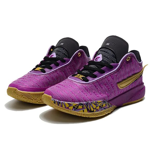 Damen James LeBron 20 XX Basketballschuhe Kinder Time Machine Young Heirs Purple und Gold Pink Trinity Black White Sneakers Tennis