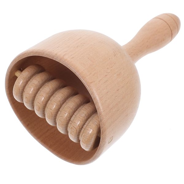 Andere Massageartikel Holzroller-Cup-Stab-Werkzeug Körper-Lymph-Stick Drainage Muskel-Schaben Handheld-Handbuch Schwedische Cups 230615