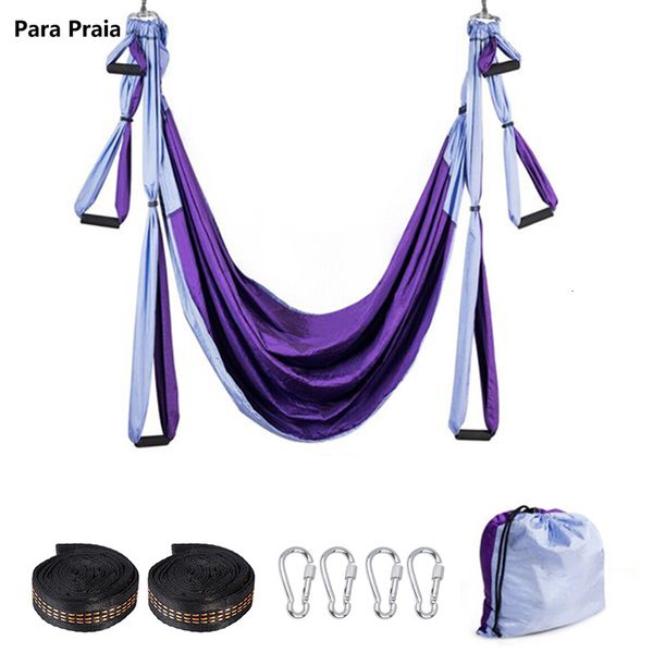 Faixas de resistência Yoga Hammock Anti Gravity Ultralight Parachute Nylon Aerial Swing Imperdível Equipamento Fitness Home Gym 230615