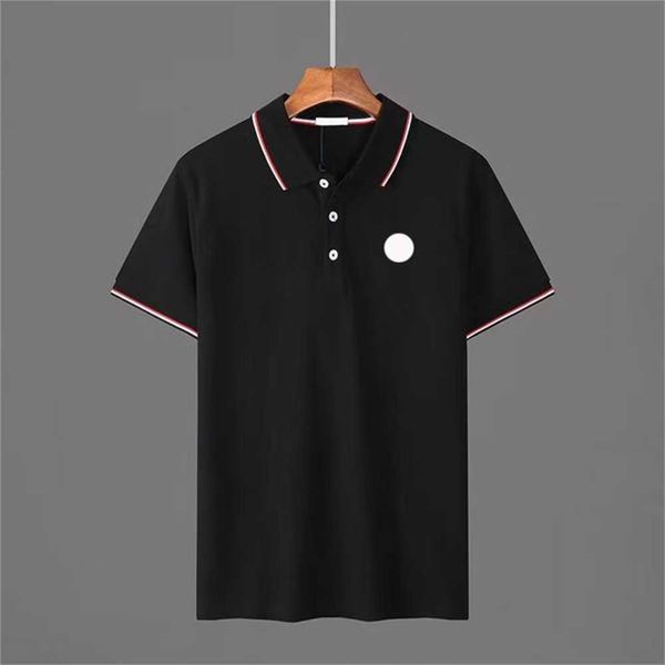 Tasarımcı Mens Temel Business Polos T Shirt Moda Fransa Marka Erkek Tişörtleri İşlemeli Poloss kol bantları Mektup Rozetleri Polo Gömlek Şort M-XXL WSL5