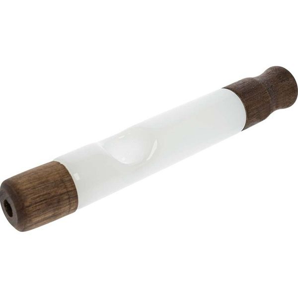 Tubi per filtri in vetro spesso Pyrex in legno naturale Tubi secchi per erbe aromatiche Cucchiaio per tabacco Handpipe Punte in legno portatili Bocchino Fumo innovativo Portasigarette DHL