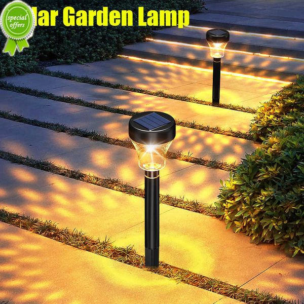 Nuova luce solare a LED per esterni da giardino ad energia solare lampada di paesaggio per recinzione del patio decorazione del prato inglese illuminazione da giardino impermeabile