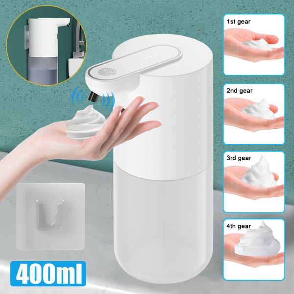 Dispenser di sapone liquido Touchless Automatic Sensor Foam TypeC Ricarica ad alta capacità Smart con interruttore regolabile 230617