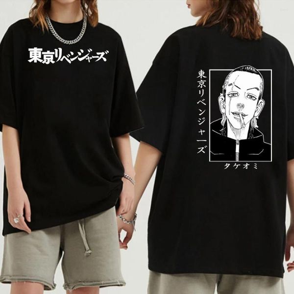 Magliette da uomo Anime Tokyo Revengers T-Shirt Uomo Donna Camicia Manga Manica corta Streetwear Tees