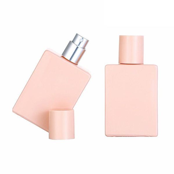 50pcs 30ml Perfume portátil Atomizador de vidro rosa Pink Rebitável Recipiente de substituição Aplicador de spray Aplicador de pulverização Para viajar Akfwn