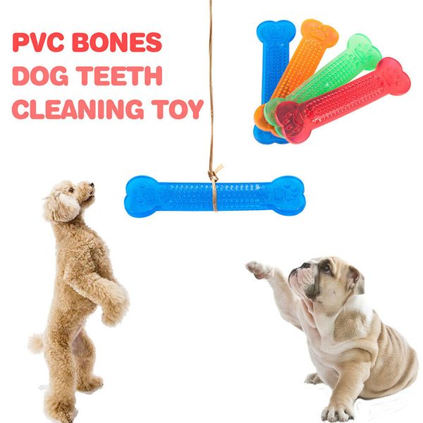 Brinquedos duráveis indestrutíveis para cães mastigadores Brinquedo de osso de borracha escova de dentes Acessórios para cachorro Cuidados dentários para suprimentos para cães Limpeza de coisas