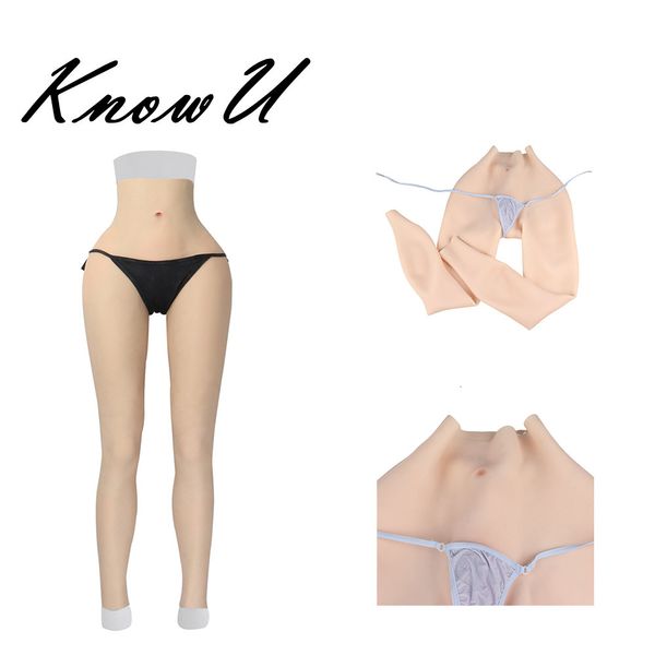 Calcinha de Silicone KnowU Forma de Peito Aumentar Quadris e Virilha Cosplay Crossdresser Calça Vagina Falsa Silicone Transgênero 230616