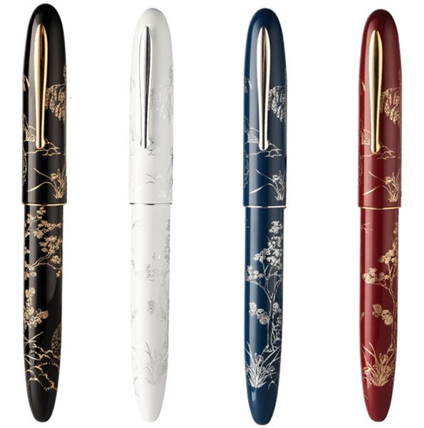 Brunnenstifte Hongdian N23 Fountain Stift Kaninchenjahr Limited Männer Frauen High-End-Studenten Business Office Signing Pen Gold Carving für Geschenk 230616