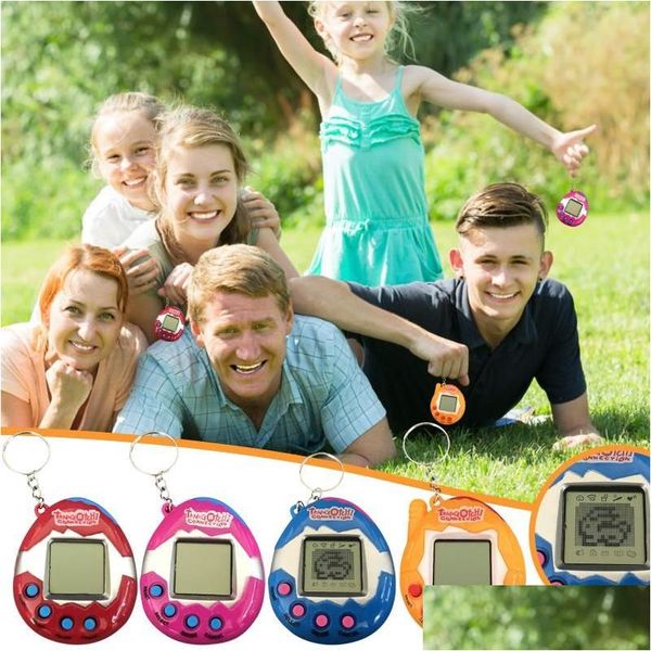 Küçük Hayvan Malzemeleri Tamagotchies Elektronik Evcil Hayvan Oyuncakları 90S Nostaljik 49 Bir sanal siber evcil oyuncak komik tamagochi oyun konsolu k dhx1x