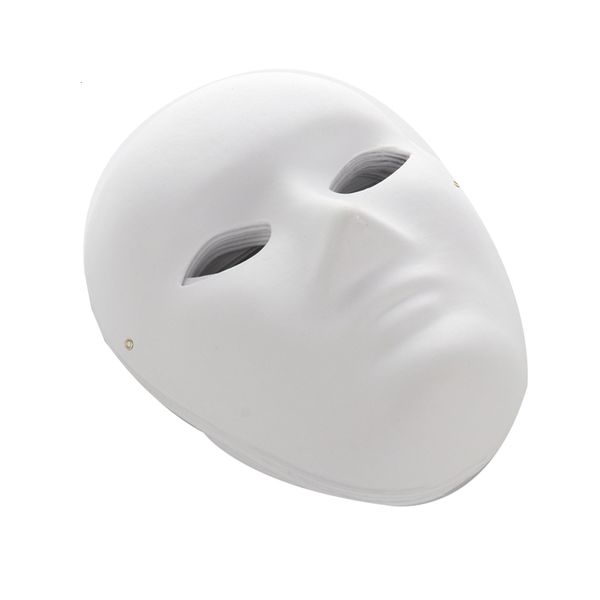 Parti Maskeleri 12 PCS Paper DIY Beyaz Maske Tam Yüz Opera Masquerade Mask Cadılar Bayramı Maskesi 230615