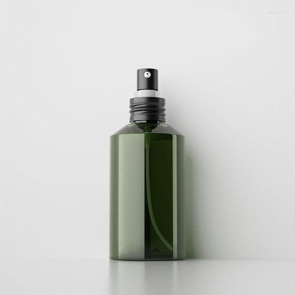 Vorratsflaschen 300 teile/los 50 ml Dunkelgrün Kunststoff Shampoo Container Pet Lotion Flasche mit Aluminiumpumpe