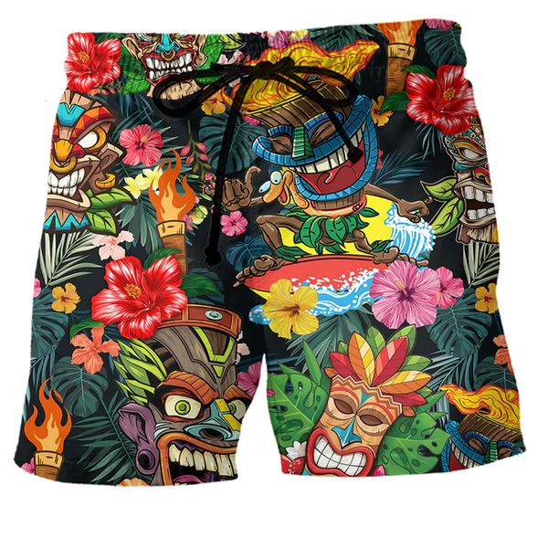 Roupa de banho masculina Roupa de banho masculina Calções de banho Calções de banho Calções de verão Shorts de verão Estampas gráficas Flor Floral Secagem rápida Curto Casual Diário 230616