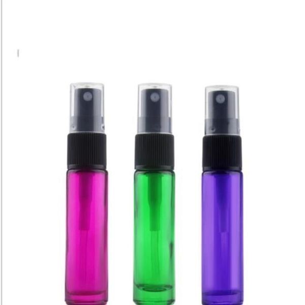 wholesale Bicchiere da viaggio colorato spesso da 10 ml Piccolo profumo aromatico vuoto Profumo spray per nebulizzazione fine Bottiglia ricaricabile Juqwa