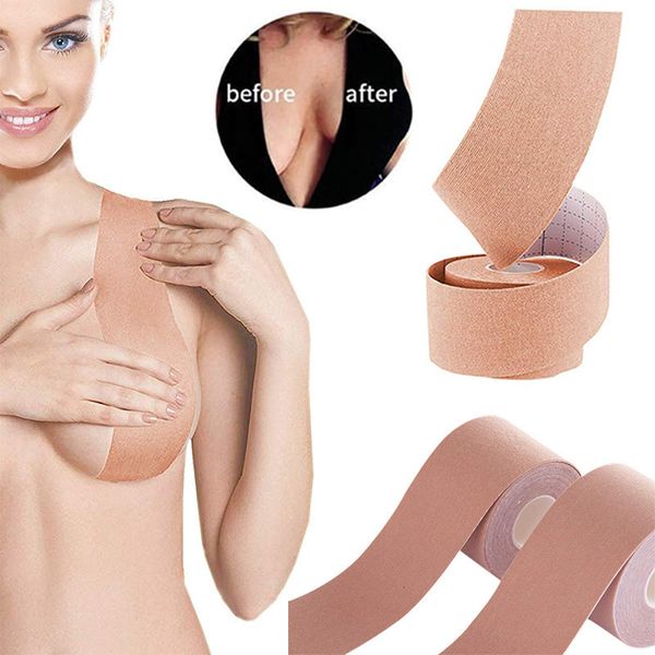 Pettorina Jerrinut Boob Tape Donna Copricapezzoli per seno Reggiseno push-up Corpo Nastro invisibile per sollevamento seno Reggiseni adesivi Intimates Cinghie Sexy 230615