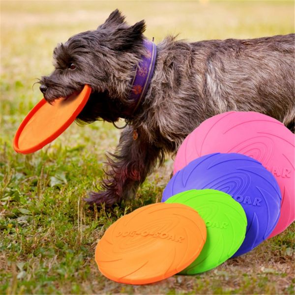 1pcs Pires Voadores Engraçados de Silicone para Cão Gato Brinquedo Cão Jogo Discos Voadores Resistente Mastigar Cachorrinho Treinamento Interativo Suprimentos para Cão