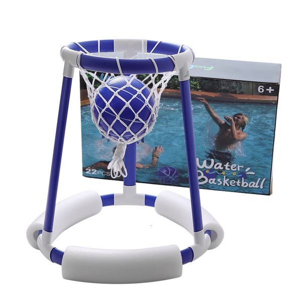 Giocattoli sportivi Acqua Basket Stand Cerchio galleggiante con piscina Gioco Giocattolo Cestino per bambini Giochi all'aperto per interni 230615