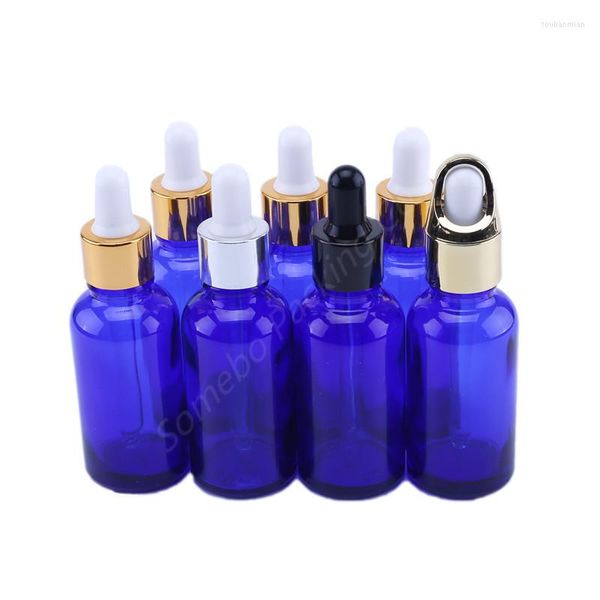 Storage Bottles Promotional 30ml Cobalt Blue Glass Eye Dropper With Pipettes For Essential Oils Lab Chemicals Empty Cosmetic Container
