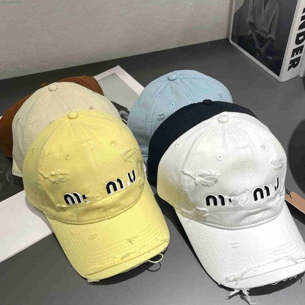 Ballkappen Mius Baseballmütze Damen Sommer Neue Herren Suntan Hole Soft Top Mode Hut Einstellbar 6 Farben Punk Style Hüte mit Tag7pdm