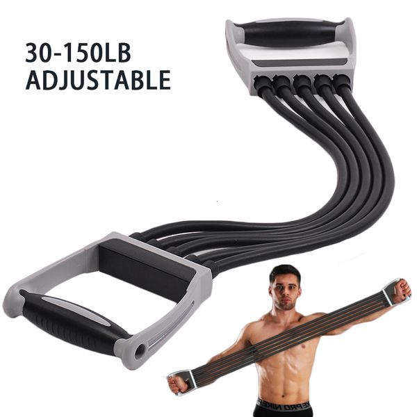 Faixas de resistência ajustáveis para fortalecer as mãos Fitness Forearm Home Trainer Exercitador de braço Expansor de exercícios para os músculos do peito 230615