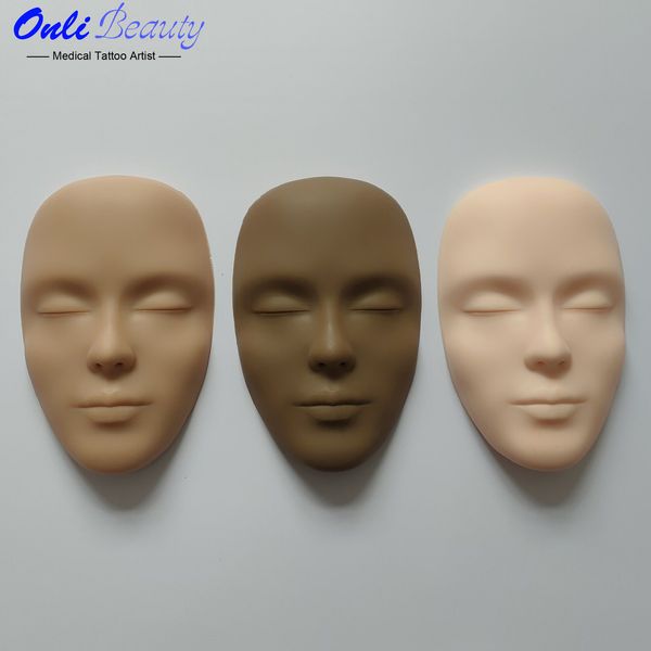 Altro Fornitura di trucco permanente 3D Realistic Full Face Practice Silicone Skin per artisti 230616