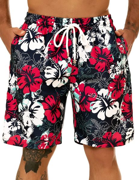 Costumi da bagno da uomo Costumi da bagno da uomo Pantaloncini da spiaggia floreali Moda Pantaloncini da surf stampati in 3D Pantaloncini da bagno per bambini Pantaloncini da uomo Masculina Slip Pantaloncini da palestra Fiore 230616