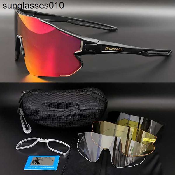 Fahrradbrille, polarisiert, Farbwechsel, für Männer und Frauen, Laufen, Mountainbiken, winddicht, kurzsichtige Sport-Sonnenbrille