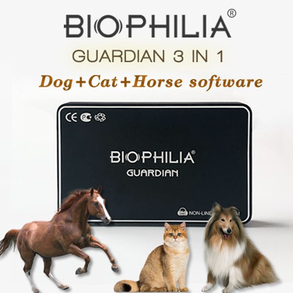 3 em 1 Biophilia Guardian inclui software para cães, gatos e cavalos Tratamento de reparo NLS Quantum Health Analyzer Biophilia Guardian