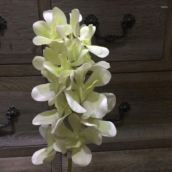 Flores decorativas 6 pçs 55 cm Simulação de flor de alto grau por atacado Série Wyman Orquídeas artificiais Sala de estar Cerimônia de festa de fim de ano