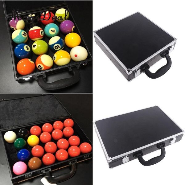 Бильярдные аксессуары Bu Billiard Storage Snooker Box Box Box Balls Care для бильярдного аксессуара с ручкой Black 230616