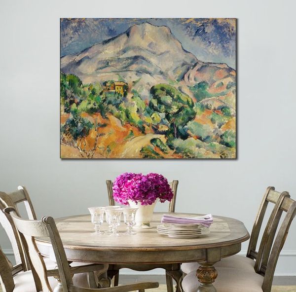 Paul Cezanne Canvas Art Holy Mountain Victory Fatto a mano Impressionista Paesaggio Pittura Home Decor Modern