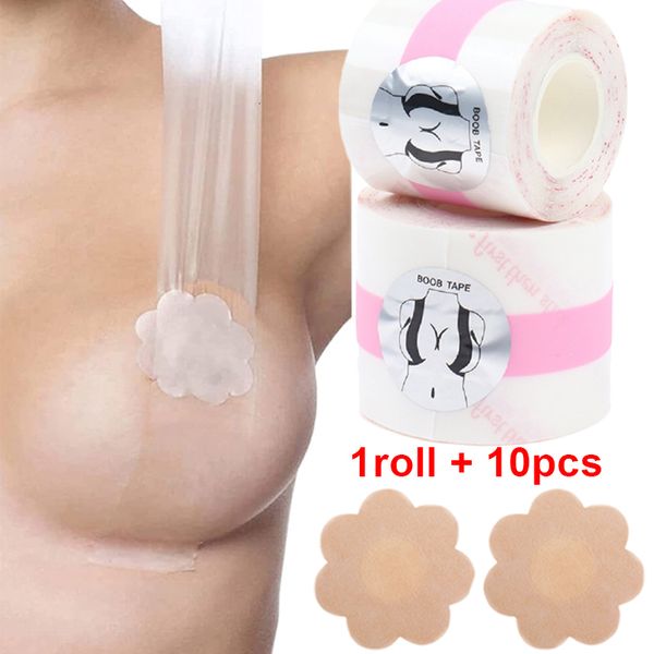 Meme Pad Boob Bant Sütkileri Kadınlar için Şeffaf Yapışkan Görünmez Sütyen Macadeler Göğüs Kaldırma Yukarı Bralette Straplez Pad Sticky 230615