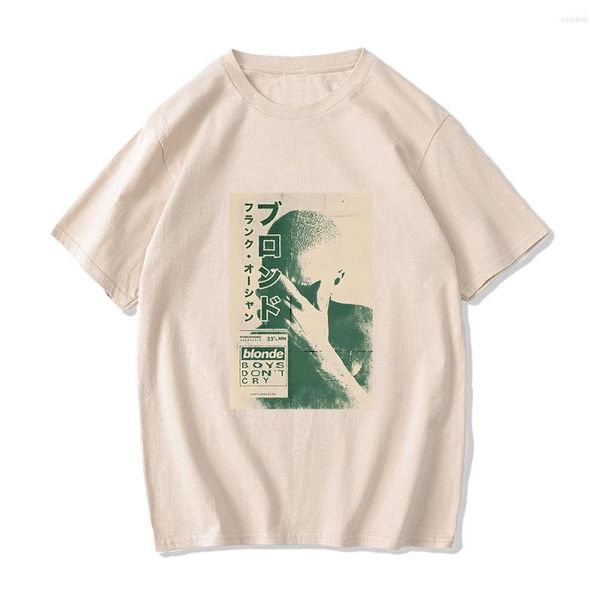 Мужские футболки T-O-Ocean Blond Men's Men's Super Cool Printed Shopted Cotton Par