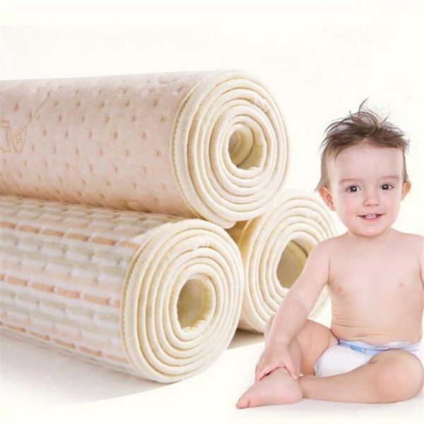 Bez çocuk bezleri büyük boy çift taraflı kullanım pamuk bebek su geçirmez yatak tabakası yatak yıkanabilir yeniden kullanılabilir değişen pedi kapak tablo bebek bezi mat 230615
