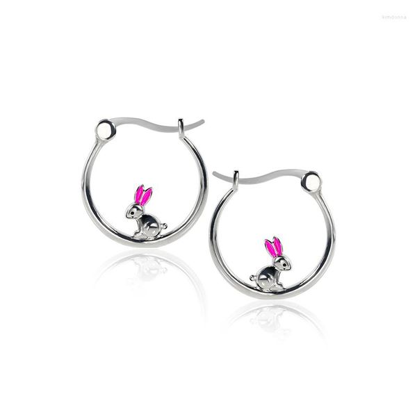 Orecchini a cerchio carini per donne ragazze smalto titanio placcato oro bianco minimalista Huggie Hoops regalo di Natale