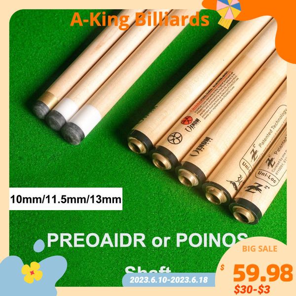 Acessórios de bilhar pré -aidr 3142 Z2 Poinos Pool Stick eixo 10mm 11,5 mm 13 mm 8 peças em 1 Tecnologia Billar Kit China 230616