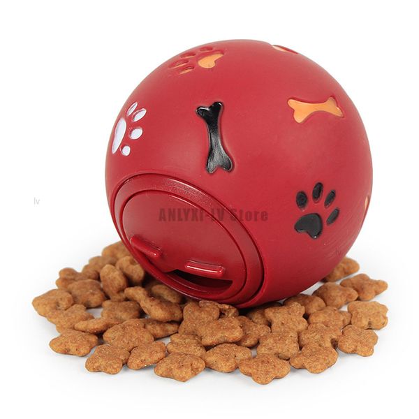 Pet Toys Ball Köpek Memesi Tedavisi Besleyici Malzemeleri Çiğneme Sızıntısı Yemek Topu Dispenser Eğitim Topları Oynayan Kediler Pet Malzemeleri