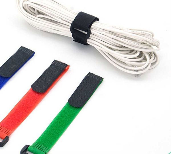 Novo 10 PC 2*30mm Laço de Fixação Reutilizável Nylon Gancho Laço Durável Multiuso Multiuso Autoadesivo Alça de Alta Qualidade Laços de Armazenamento de Cabo