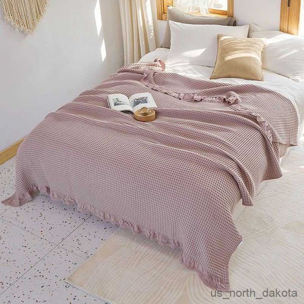 Coperta trapunta in cotone per bambini e camera copriletto king size queen estate coperta letto divano decorazioni per la casa R230616